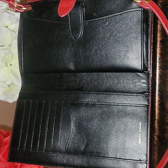 Rebecca Minkoff Red Leather Wallet Crossbody Bag - Picture 8 of 13